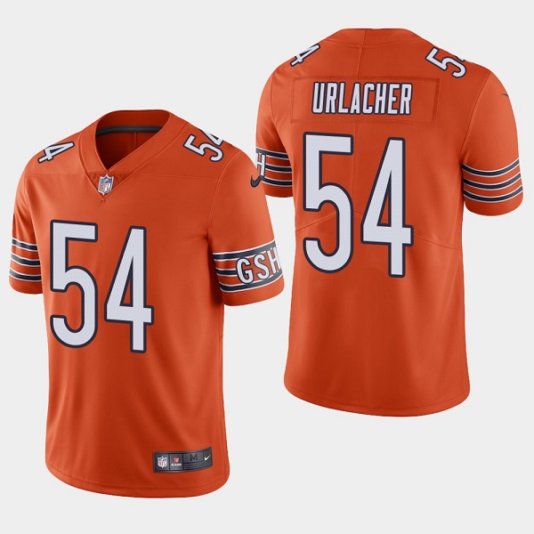 Men's Chicago Bears #54 Brian Urlacher Orange Vapor untouchable Limited Stitched Jersey Men's Chicago Bears #54 Brian Urlacher Orange Vapor untouchable Limited Stitched Jersey